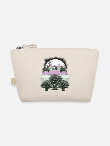 Vintage Castle Castle Fesutung Medieval 80s - Organic Pouch - nature - Front