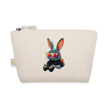 Osterhase Gamer & Gaming Streetwear Ikonisches - Bio-Täschchen - Natur - Vorne