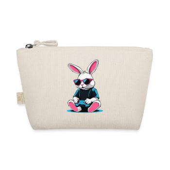 Osterhase Gamer Ikonisches Ostern Gaming - Bio-Täschchen - Natur - Vorne