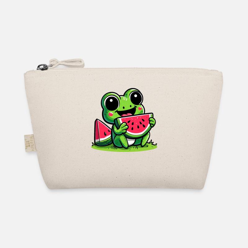 Grenouille kawaii à la pastèque Trousse biologique