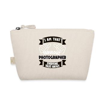 Photographer Funny Saying Gift Idea - Organic Pouch - nature - Front