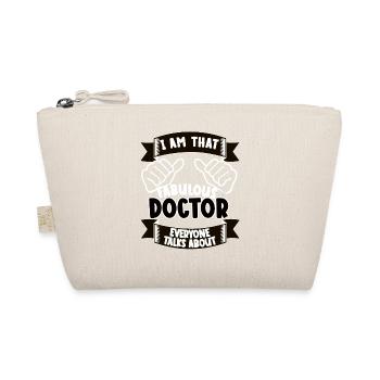 Doktor Lustiger Spruch Geschenk - Bio-Täschchen - Natur - Vorne