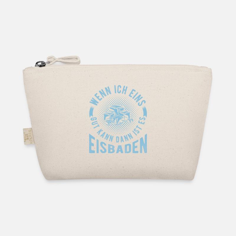 Eisbaden Spruch Eisschwimmer Sonnenbaden Eisbader Bio-Täschchen