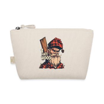 I Hate Wood: Angry Lumberjack Without an Axe - Organic Pouch - nature - Front