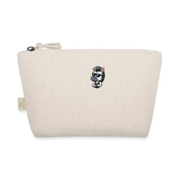 Cooles Zebra Cartoon Taschenformat - Bio-Täschchen - Natur - Vorne