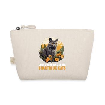Chartreux Cat Carthusian Cat - Organic Pouch - nature - Front
