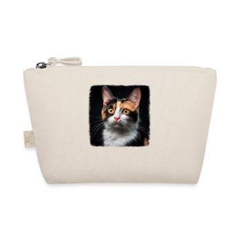 Calico Cat Lucky Cat - Organic Pouch - nature - Front