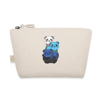 transmasc Flag Pride LGBTQ süße Panda - Bio-Täschchen - Natur - Vorne