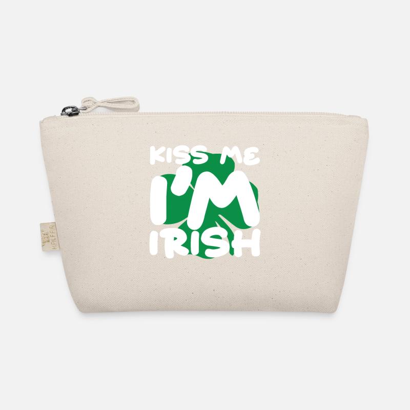 Küss mich, ich bin irischer St. Patricks Day Bio-Täschchen