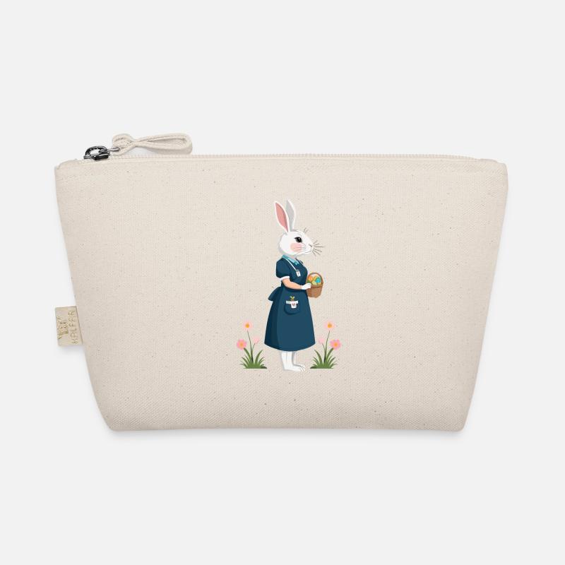 Krankenschwester Hase Süßes Häschchen Arzt Lustig - Bio-Täschchen - Natur