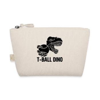T-ball Dino Tee-ball Player Dino - Bio-Täschchen - Natur - Vorne
