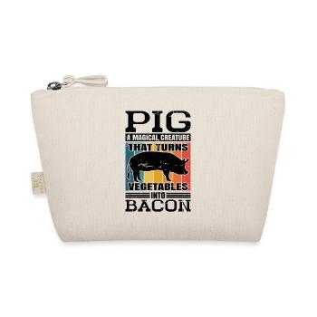Pig, A Creature That Turns Vegetables Into Bacon 6 - Bio-Täschchen - Natur - Vorne