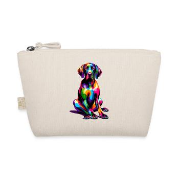 Bunte Pop Art Deutsch Kurzhaar Vorstehhund - Bio-Täschchen - Natur - Vorne