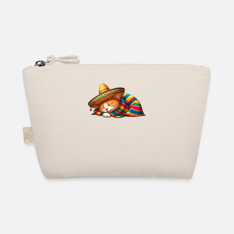 Cinco de Mayo Katze im Schlummermodus Bio-Täschchen