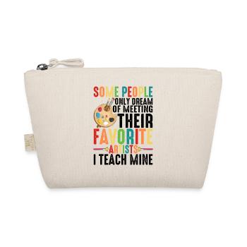 Meeting Their Favorite Artists, I Teach Mine 6 - Organic Pouch - nature - Front