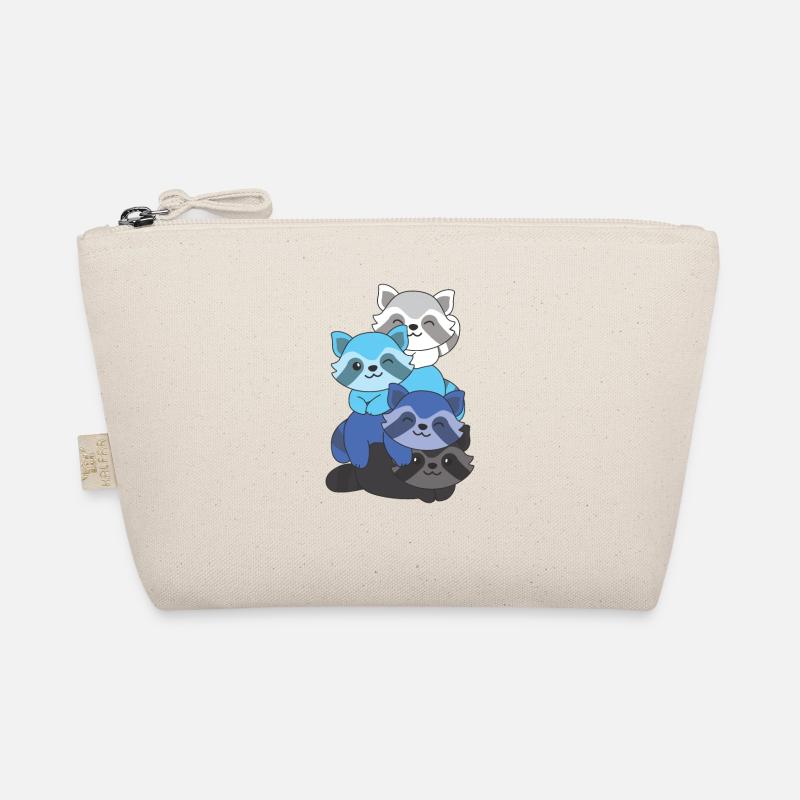 Transmasc Flag Pride LGBTQ Cute Raccoon Organic Pouch
