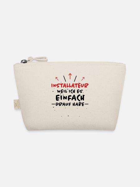 Installateur Spruch Heizung Installateur Geschenk - Bio-Täschchen - Natur