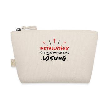 Installateur Spruch Heizung Installateur Geschenk - Bio-Täschchen - Natur - Vorne