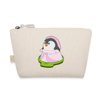 Penguin Bridal Wedding Dress Wedding - Organic Pouch - nature - Front