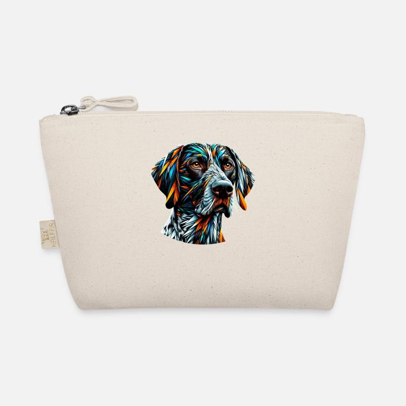 Polygon Art German Shorthaired Pointer Dog GSP Organic Pouch