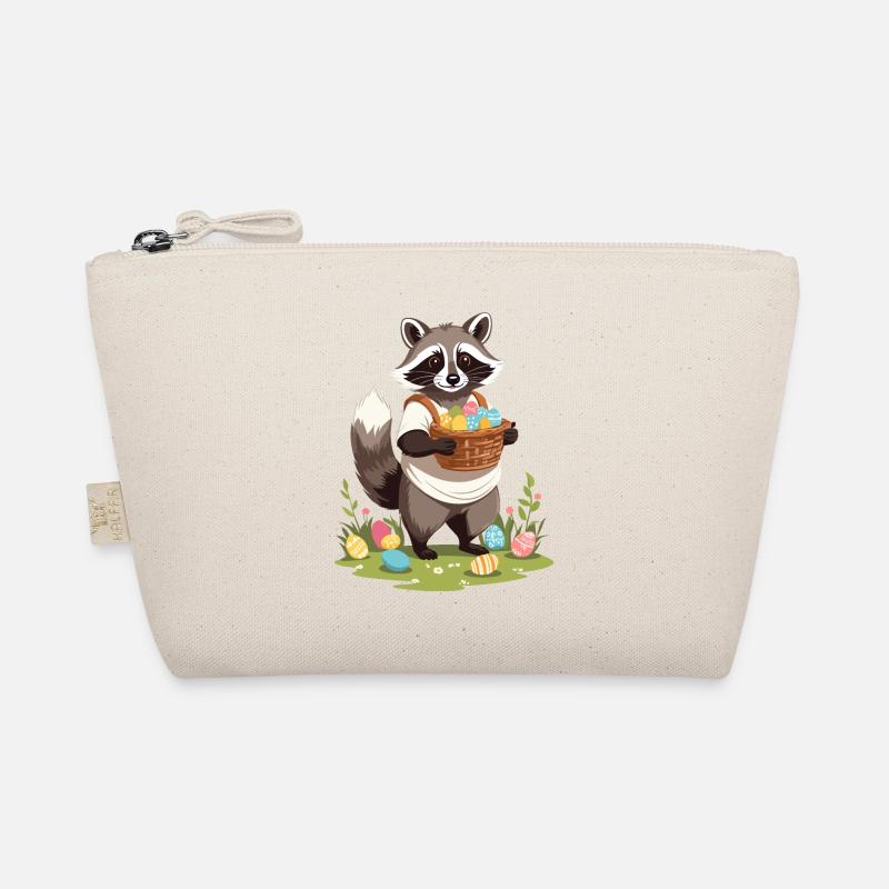 Costume mignon de lapin de Pâques raton laveur drôle Trousse biologique