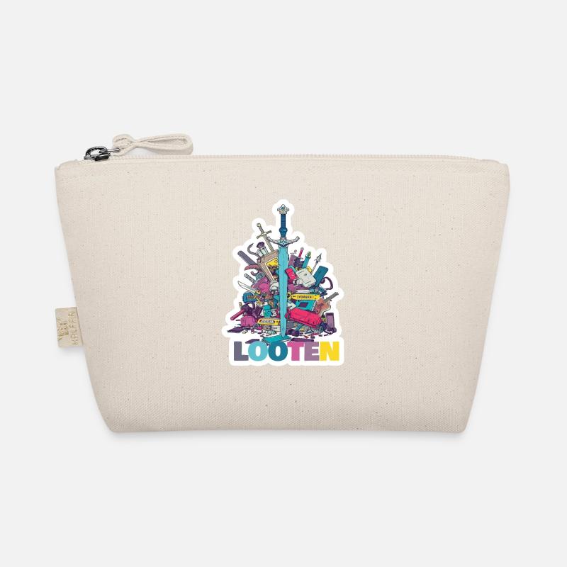 RPG Looting Leveling RPG Gamer Shirt Organic Pouch