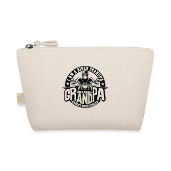 I Am A Biker GrandPa design Funny Gift for Cool - Organic Pouch - nature - Front