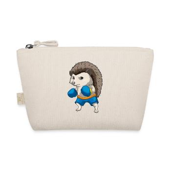 Igel Boxer Boxhandschuhe Boxen - Bio-Täschchen - Natur - Vorne