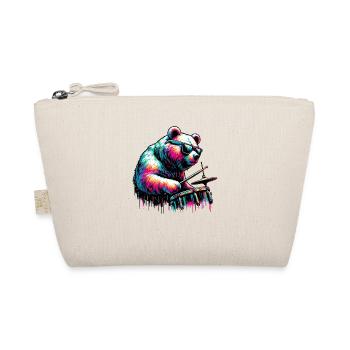 Splash Art Bear Jouer de la batterie tambour batteur - Trousse biologique - nature - Devant