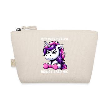 Nice I can also bring but nothing brings - Organic Pouch - nature - Front