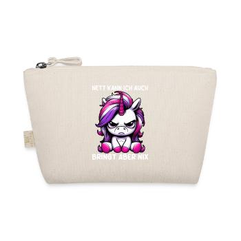 Nice I can also bring but nothing brings - Organic Pouch - nature - Front
