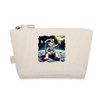 Moon Selfie Kitten Lover Earth Pet - Organic Pouch - nature - Front
