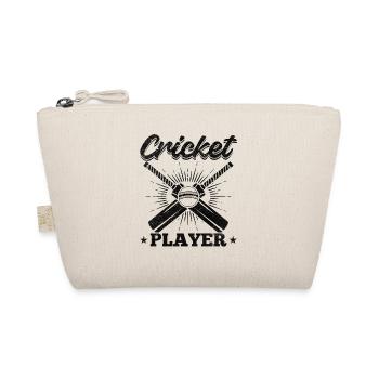 Cricketer Cricket Game Cricketing - Cricket Player - Bio-Täschchen - Natur - Vorne