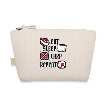 Eat Sleep LARP Repeat LARPing Weapons Armor - Organic Pouch - nature - Front
