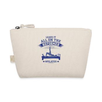 Leave It All On The Reformer Pilates Motif - Organic Pouch - nature - Front