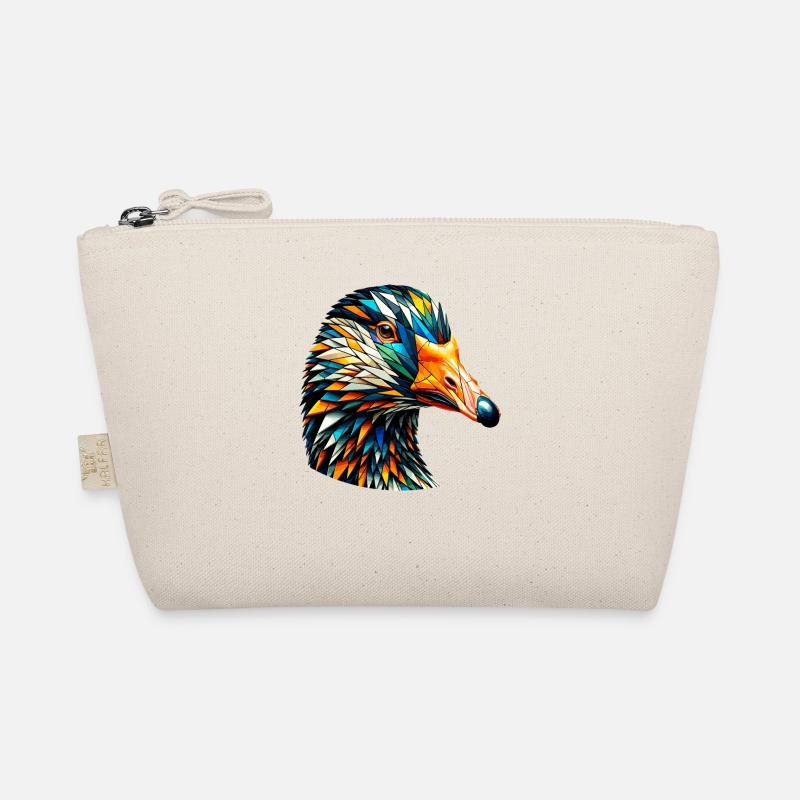 Polygon Art Goose Geese Organic Pouch
