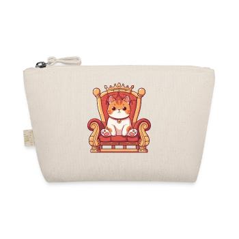 Throne King Meme Kitten Pet Lover - Organic Pouch - nature - Front