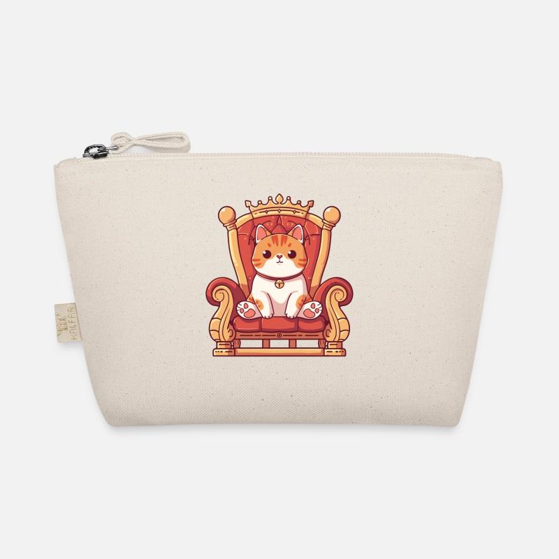 Throne King Meme Kitten Pet Lover Organic Pouch