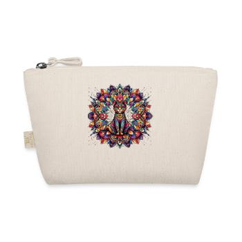Baroque Art Vintage Kitten Lover Mandala - Organic Pouch - nature - Front