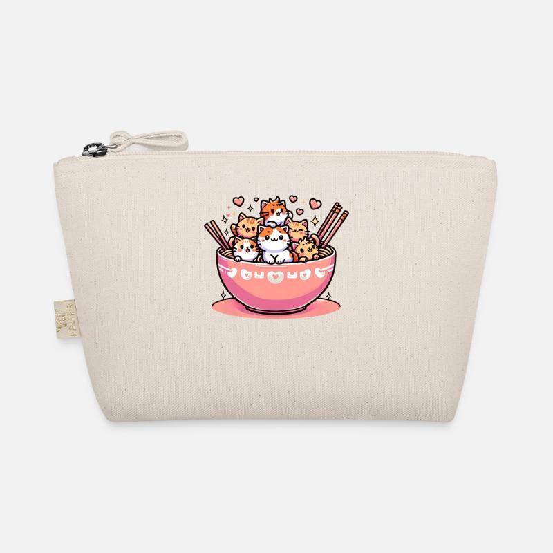 Chaton Noodle Lover Japonais Mignon Trousse biologique