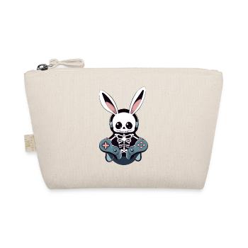 Osterhase Gamer Gaming Streetwear Ikonisches - Bio-Täschchen - Natur - Vorne