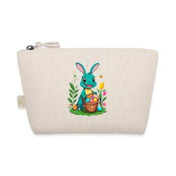 Iconic Easter Dinosaur Dinosaur Easter Bunny - Organic Pouch - nature - Front