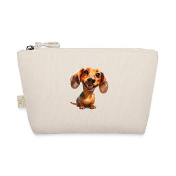 Funny dachshund walk T for dog owners dogs - Organic Pouch - nature - Front
