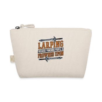 Because Punching People Is Frowned Upon LARPing - Organic Pouch - nature - Front