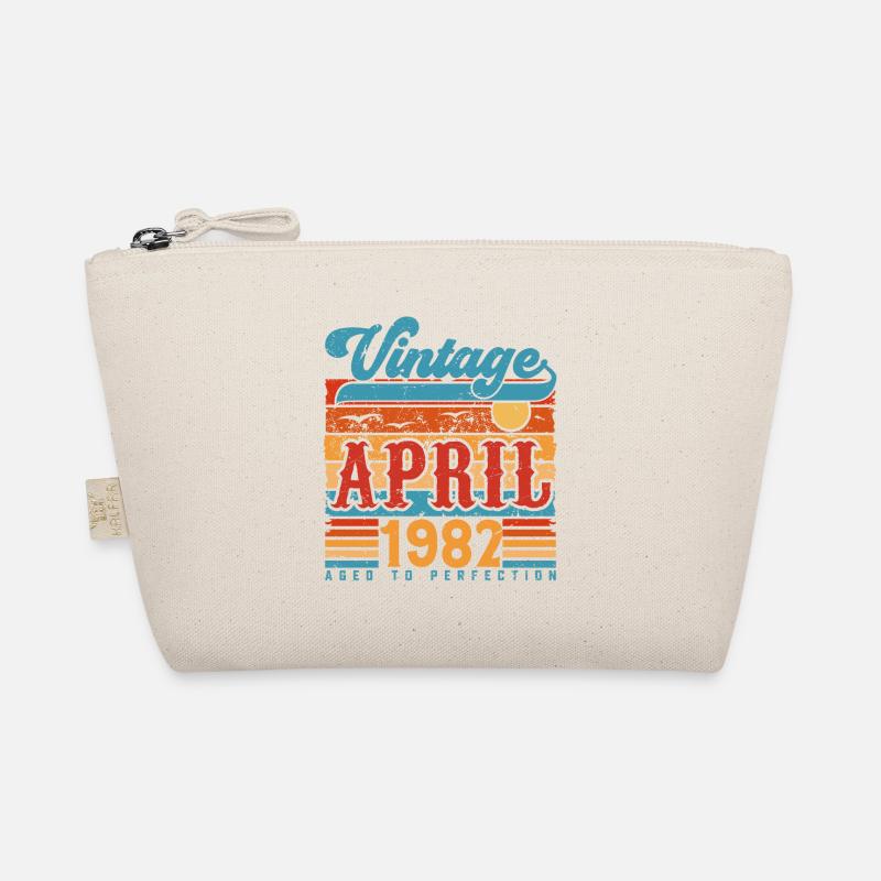 April 1982, April 1982 Vintage Jubiläumsgeschenk Bio-Täschchen