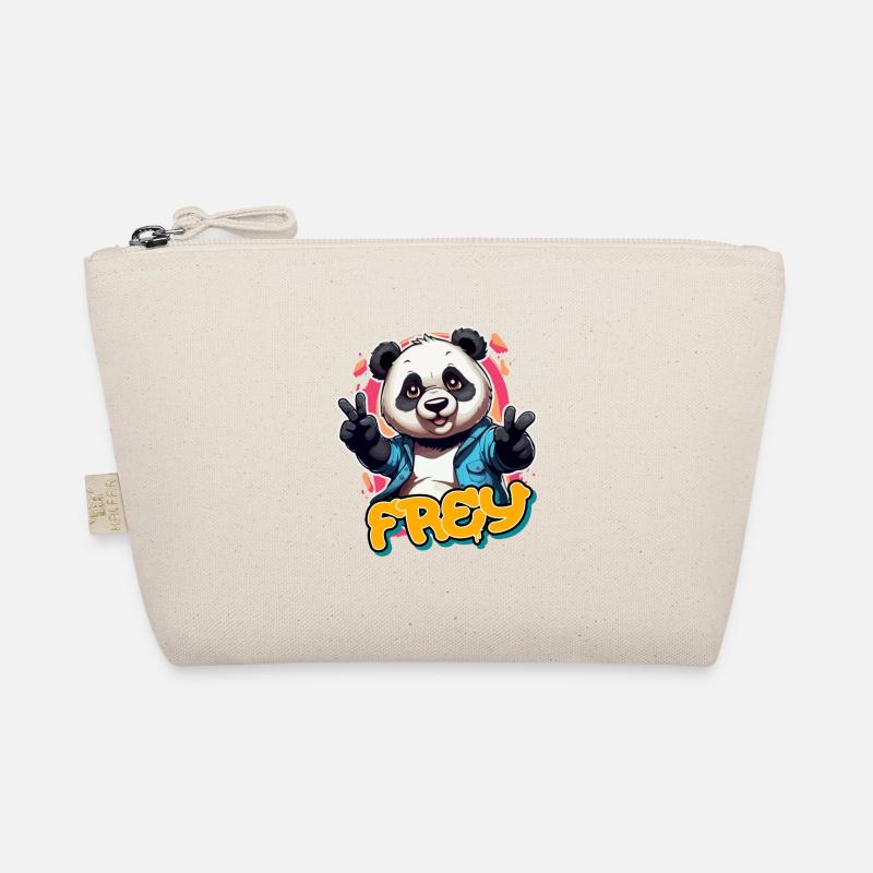 FREY - Beau prénom de garçon avec un panda cool Trousse biologique