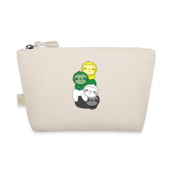 Scoliosexual Drapeau Pride LGBTQ Mignon Paresseux - Trousse biologique - nature - Devant