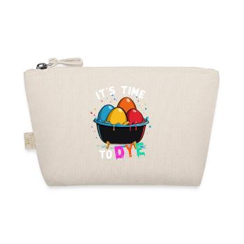 Funny Egg Dyeing Artist Colors for Easter - Organic Pouch - nature - Front