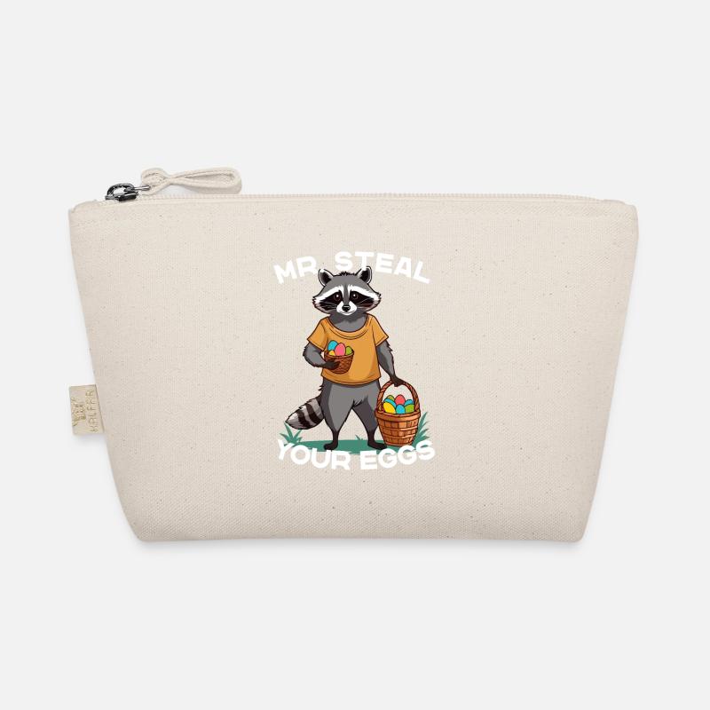 Funny Raccoon Eggs Thief Cute Design Organic Pouch