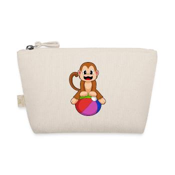 Monkey Workout Gymnastics Fitness - Organic Pouch - nature - Front